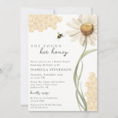 She Found Her Honey Bee Bridal Shower QR Code Einladung (Vorderseite)