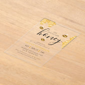 She Found Her Honey Bee Themed Bridal Shower Acryleinladungen (Ablage )