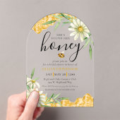 She Found Her Honey Bee Themed Daisy Bridal Shower Acryleinladungen (Insitu (Handheld))