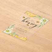 She Found Her Honey Bee Themed Daisy Bridal Shower Acryleinladungen (Ablage )