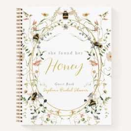 She found her Honey Bridal Shower Guest Book Notizblock