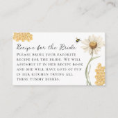 She Found Her Honey Bridal Shower Recipe Request Begleitkarte (Vorderseite)