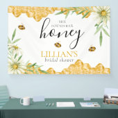 She Found Her Honey Daisy Bee Bridal Shower Banner (Messe)