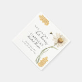 She Found Her Honey Personalized Bridal Shower Serviette (Ecke)