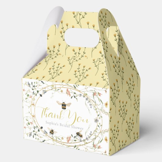 She found her Honey Wildflower Bridal Shower Geschenkschachtel (Vorderseite)