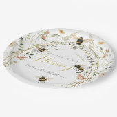 She found her Honey Wildflower Bridal Shower Pappteller (Schrägansicht)