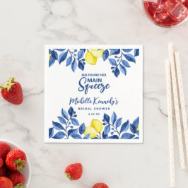 She Found Her Main Squeeze Bridal Shower Serviette