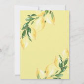 She found her Main Squeeze Lemon Bridal Shower Einladung (Rückseite)