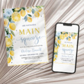 She Found Her Main Squeeze Lemon Bridal Shower Einladung