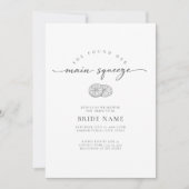 She Found Her Main Squeeze Lemon Bridal Shower Einladung (Vorderseite)