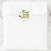 She Found Her Main Squeeze Lemon Bridal Shower Runder Aufkleber (Tasche)