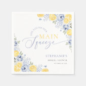 She Found Her Main Squeeze Lemon Bridal Shower Serviette (Vorderseite)