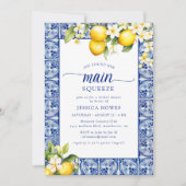 She Found Her Main Squeeze Lemons Bridal Shower Einladung (Vorderseite)