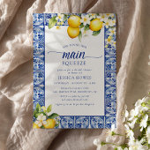 She Found Her Main Squeeze Lemons Bridal Shower Einladung
