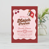 She found her match Bridal Shower Einladung (Stehend Vorderseite)