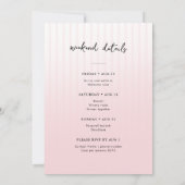 She Found Her Perfect Match Bachelorette Weekend Einladung (Rückseite)