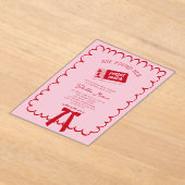 She Found Her Perfect Match Doodle Bridal Shower  Acryleinladungen (Ablage )