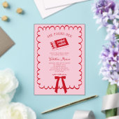 She Found Her Perfect Match Doodle Bridal Shower  Acryleinladungen (In Situ (Hochzeit))