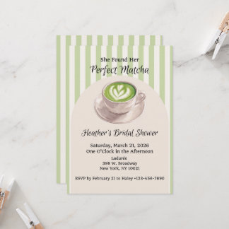 She Found Her Perfect Match Invitation Einladung