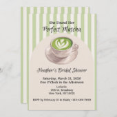 She Found Her Perfect Match Invitation Einladung (Vorne/Hinten)