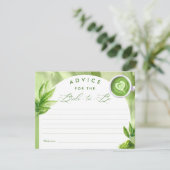 She Found Her Perfect Matcha Bridal Shower Advice Begleitkarte (Stehend Vorderseite)