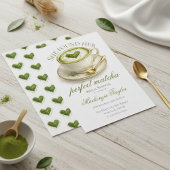 She Found Her Perfect Matcha Bridal Shower  Einladung