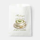 She Found Her Perfect Matcha Bridal Shower  Geschenktütchen (Vorderseite)