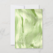 She Found Her Perfect Matcha Elegant Bridal Shower Dankeskarte (Rückseite)