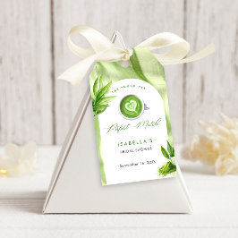 She Found Her Perfect Matcha Elegant Bridal Shower Geschenkanhänger