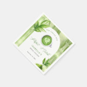 She Found Her Perfect Matcha Elegant Bridal Shower Serviette (Ecke)