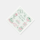 She Found Her Perfect Matcha Green Bridal Shower N Serviette (Ecke)