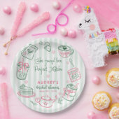 She Found Her Perfect Matcha Green Bridal Shower Pappteller (Party)