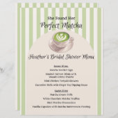 She Found Her Perfect Matcha Menu (Vorne/Hinten)