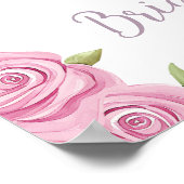 She Found her Recipe for Love! Shower Welcome Poster (Ecke)