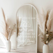 She Found Perfect Pear Selfie Mirror Welcome Sign Fensteraufkleber