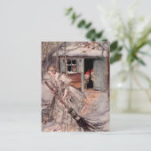 "She Found Ripe Strawberries" von Arthur Rackham Postkarte (Stehend Vorderseite)