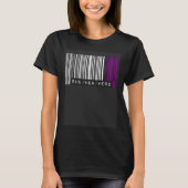 She Her Hers Pronouns Asexual Pride Flag Barcode A T-Shirt (Vorderseite)