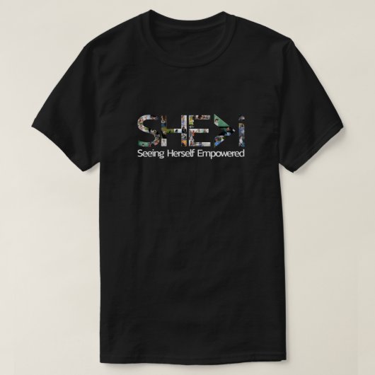 SHE>i Seht sich selbst empowervoll T-Shirt (Design vorne)