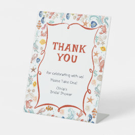 She Is a Catch Bridal Shower Thank You Pedestal  Sockelschild