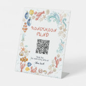 She Is a Catch Honeymoon Fund Bridal Shower Sockelschild (Vorderseite)