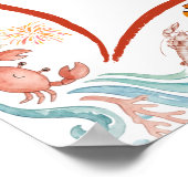 She Is a Catch Ocean Welcome Poster Nautical (Ecke)