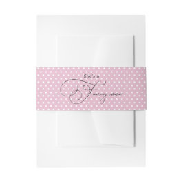 "She is a Extravagant" Pink Polka Dot 1. Geburtsta Einladungsbanderole