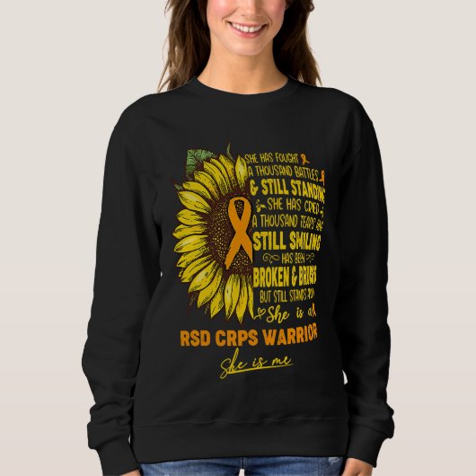 She is a RSD CRPS Warrior SHE IS ME Sweatshirt (Vorderseite)