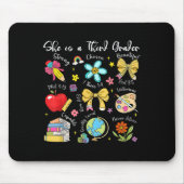 She Is A Third Grader Bible Verses Back To School  Mousepad (Vorne)
