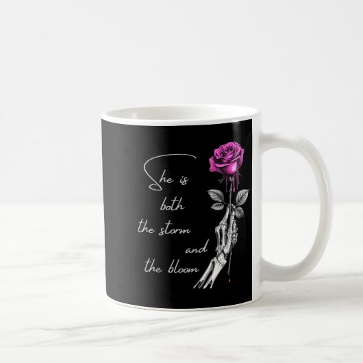 She Is Both The And The Blossoming Gift For Girls Kaffeetasse (Rechts)