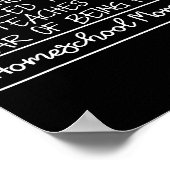 She Is Clothed In Leggings And Oversized Homeschoo Poster (Ecke)