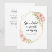 She Is Clothed in Strength and Dignity Birthday (Vorne/Hinten)