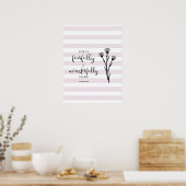 She is fearfully and wonderfully made Psalms Bible Poster (Küche)