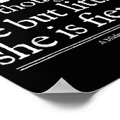 She Is Fierce Shakespeare Quote Shirt Theater Play Poster (Ecke)