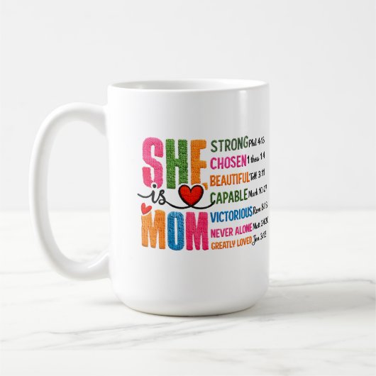 She is Mom Kaffeetasse (Links)